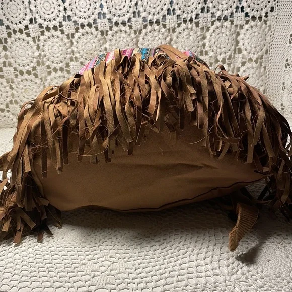 Justice Multicolor Fringe Backpack - Picture 7 of 15